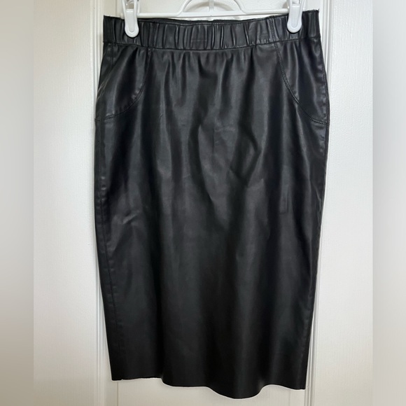 Vero Moda high waisted pencil skirt-faux leather-elastic waistband - Picture 1 of 5
